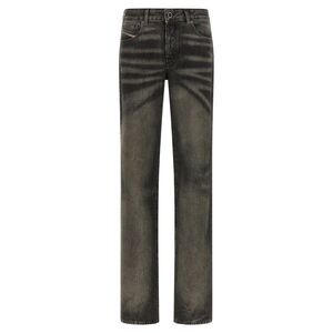 Diesel Black Cotton Straight-Leg Women's Jeans